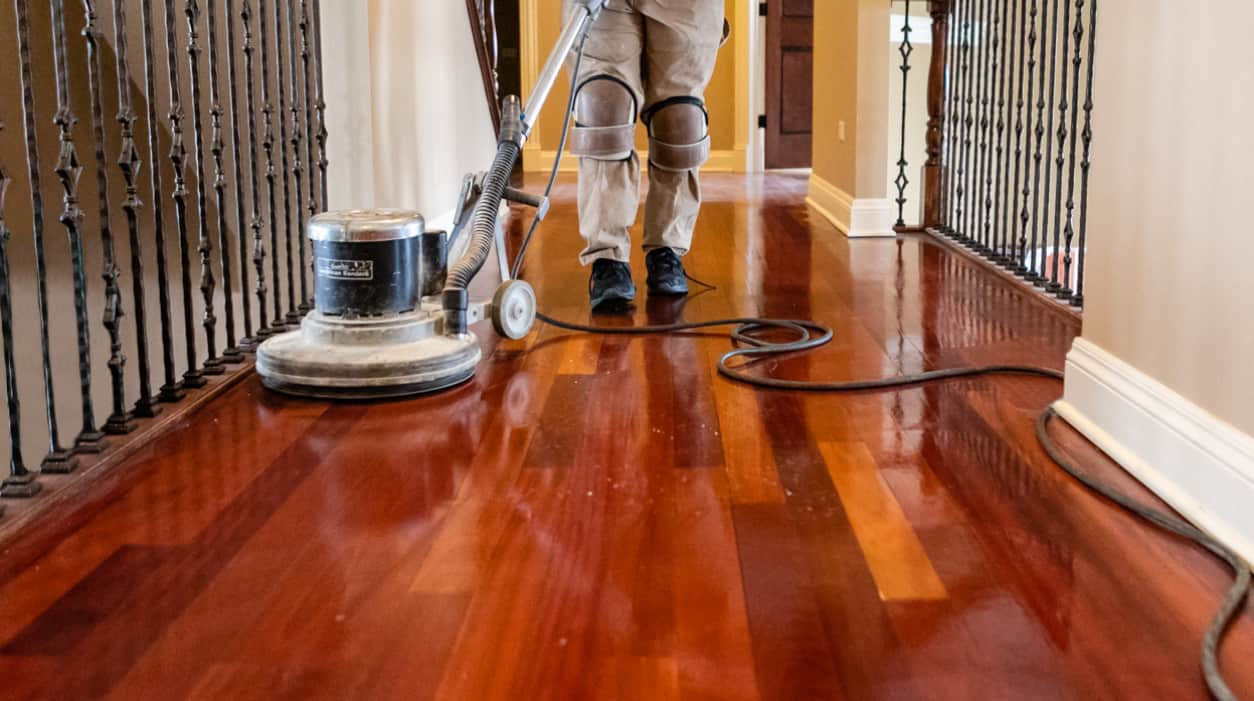 Buffing and Recoating A Solution for High-Traffic Hardwood Floors